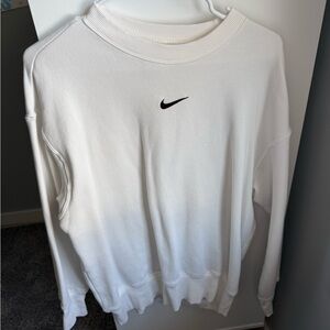 Nike Cream Crewneck with Black Logo